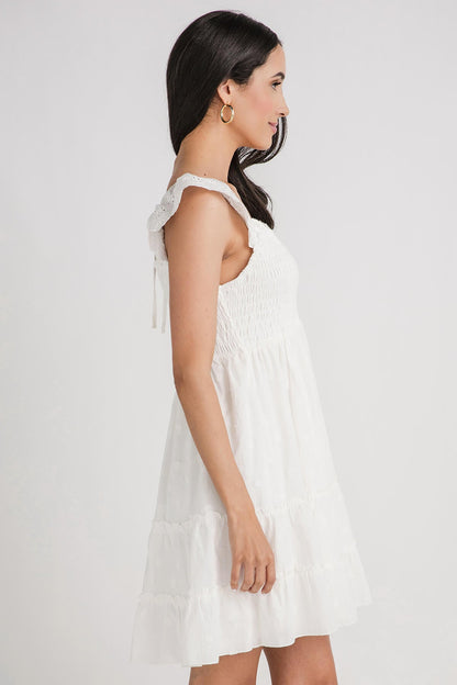 Eesome Ruffled Polkadot Mini Dress